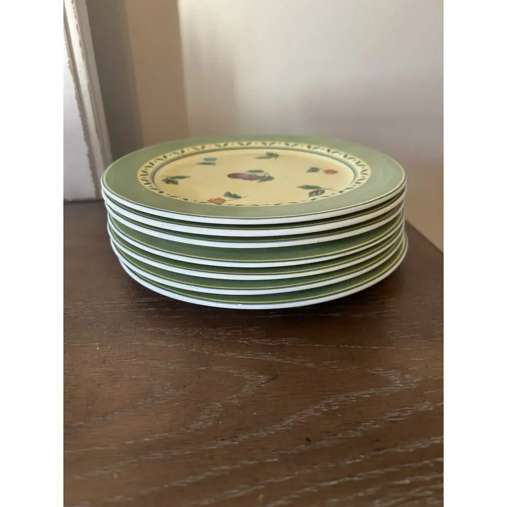 Victoria & Beale “SAVANNAH” 9060 Floral‎ Porcelain Salad Dessert Plates Set of 7